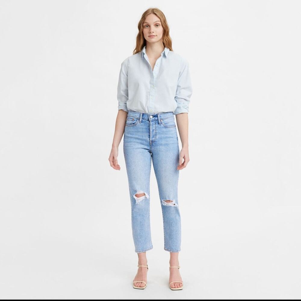 Levi's Women's Size 32 Wedgie Straight Fit Jeans Bridge of Belflower 100% Cotton